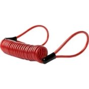 Resim Pengfushop5 Kırmızı Stil 120CM Motosiklet Motosiklet Güvenlik Disk Fren Kilidi Yaylı Hatırlatma Kablo Bobini Motosiklet Aksesuarları Malzemeleri Ürünler (Yurt Dışından) 