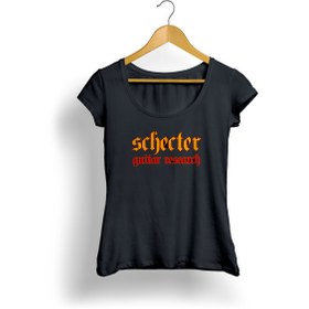 Resim Schecter Logo Kadın T-Shirt (Siyah) 
