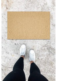 Resim Dijital Baskı Krem Kıvırcık Desen Kapı Önü Paspası K-1018 