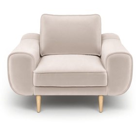 Resim Normod Klem Tekli Koltuk Ahşap Ayak - Kadife 