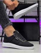 Resim Ghattix Erkek Keten Sneaker Ayakkabı Siyah Siyah 