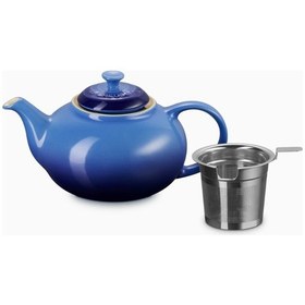 Resim Le Creuset Paslanmaz Çelik Süzgeçli Seramik Çaydanlık, 1.3l Mavi 