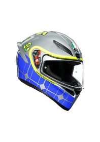 Resim Agv K1 Rossi Mugello 2015 Kapalı Kask Gri Mavi 