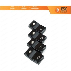 Resim Bmw E39 E381 için 4 Adet Pencere Düğmesi Kapağı 61316904309 N11.1825 