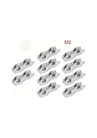 Resim Sunshine011 10 Adet Paslanmaz Çelik Halat Kelepçe Seti M2, Çadır İpi Ve Dekorasyon 