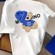 Resim Kadınlar için Rahat Yaka T-Shirt, Beanie Bear Grafik Baskılı, Kısa Kollu Normal Uzunluk Bahar/Yaz Üstü, Yumuşak Polyester Karışımı, Makinede Yıkanabilir, Günlük Giyim | Eğlenceli Grafik Tişört | Makinede Yıkanabilir Üst 