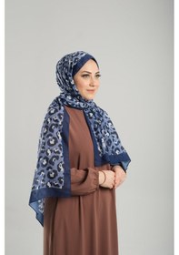 Resim Giverny Lila Desenli Şal Kesik Elyaf Pamuksu Leopar Dijital Baskılı 202125 28 Lila 