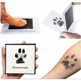 Resim Süslüpati Kedi Köpek Pati İzi Fotoğraf Çerçevesi Seti Beyaz 