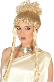 Resim 5DM Marie Antoinette Baroque Dönem Peruğu Altın Renk 