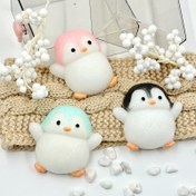 Resim Yumuşak ve Sıkı Penguen Sıkıştırma Oyuncak - Sevimli Penguen Aile Tasarımı ile Pembe, Mavi ve Siyah Penguenler, Noel, Paskalya, Doğum Günleri ve Tatil Partileri için İdeal Hediye, Tatil Hediye Aracı | Oyun Sever Hediye Fikri | Sıkıştırma Oyuncak 