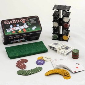 Resim Poker Oyunu 200 Chip ve 2 Adet Iskambil Kağıt Setine Sahip Poker Oyunu ALK2540 
