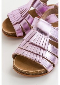 Resim mnpc - Kız Cocuk Pembe Deri Ortopedik Destekli Çocuk Sandalet Pembe (531052104) Pembe 