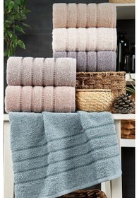 Resim 6lı El Havlu Seti 50x85 You A.kahve-bej-mor-lila-pudra-mint Yeşili A.kahve-bej-mor-lila-pudra-mint Yeşili 