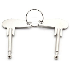 Resim Xiyyadms 2 Adet Antik Traktör Ve Ekskavatör İçin Metal Kontak Anahtarı, Gümüş Renk, 60 Mm Uzunluk 