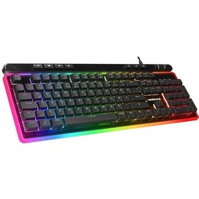 Resim Rampage Shıne K14 Kablolu Rgb Backlıght Membrane Oyuncu Klavye 