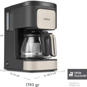 Resim Karaca Just Coffee Aroma 2 In 1 Filtre Kahve ve Çay Demleme Makinesi 