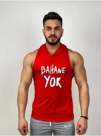 Resim Black İstanbul Black - Bahane Yok - Tank Top Gym Kapşonlu Hoodie Sporcu Atleti 