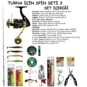 Resim Turna Avı İçin Spin Olta Seti 3 