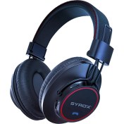 Resim Syrox S26 Hafıza Kartı + 3.5mm Aux Destekli Bluetooth 5.0 Kablosuz Mikrofonlu Kulaküstü Kulaklık - Siyah 