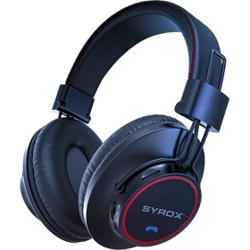 Resim Syrox S26 Hafıza Kartı + 3.5mm Aux Destekli Bluetooth 5.0 Kablosuz Mikrofonlu Kulaküstü Kulaklık - Siyah 