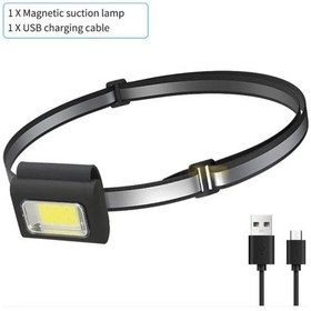 Resim Mıknatıslı Kafa Lambası Gri - Siyah 