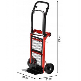 Resim BALATLI Çok Amaçlı İki Yönlü Kullanılabilir Portatif Taşıma Arabası 90 kg 