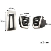 Resim Novahub Paslanmaz Çelik Araba Pedalları Ayak Yakıt Fren Debriyaj Kapağı Vw Passat B8 Golf 7 Tiguan 2017 - 2021 Seat Leon 5f Mk3 Mt Pedal 