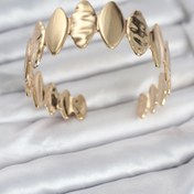 Resim BURCU MODA Pirinç Gold Renk Parçalı Model Kadın Bileklik 