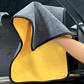 Resim 1 adet Premium Mikrofiber Araba Temizleme Havlusu - Etkili Otomatik Detaylandırma, Yıkama ve Kurutma için Ultra-Yumuşak Çift Taraflı Bez, 0.2 g/ , Kolay Depolama için Kompakt Tasarım, Araç ve Ev Kullanımı için İdeal, Araba Bakımı Aksesuarı | Kompakt Temizleyici | Mikrofiber Kumaş 