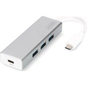 Resim Digitus 3 Port Usb 3.0 Hub, 3 X Usb 3.0 Usb-A Dişi Konnektör 