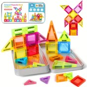 Resim Manyetik Yapı Blok Renkli Pencere Seti, 26/38 Parça Demir Kutu, STEM Oyuncakları için Uygun Erkek ve Kız Çocuklar İçin, Çocuk Eğitimi Puzzle Oyuncağı, Mükemmel Doğum Günü ve Cadılar Bayramı Hediyesi 