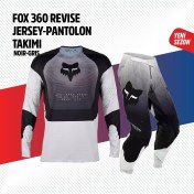 Resim Fox Siyah Beyaz Jersey Pantolon Takımı 