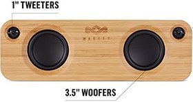 Resim Marley House of Get Together, taşınabilir Bluetooth hoparlör kutusu, kablosuz bağlantı, mikrofon, oda doldurucu ses, 3,5 mm Aux girişi, USB bağlantı noktası, 10 saat Pil ömrü, siyah 