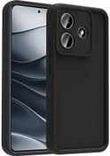 Resim Redmi Note 14 Kılıf Kamera Korumalı Uzrm Ananas Kapak - Siyah Siyah 