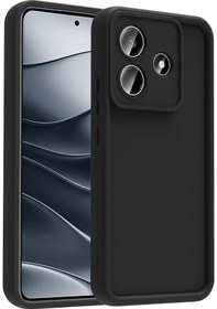 Resim Redmi Note 14 Kılıf Kamera Korumalı Uzrm Ananas Kapak - Siyah Siyah 