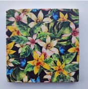 Resim Şeker Portakalım Dekoratif Figürlü Doğal Taş Banyo Gider Kapağı Süsü Tekli 10x10 Cm 