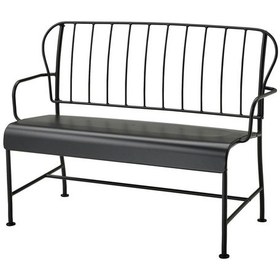 Resim Bahçe Bankı, Gri, 115x56x87 Cm, Mindersiz Gri 