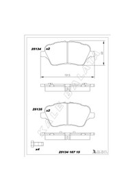 Resim Ford Courier Ön Balata Takımı Kale 