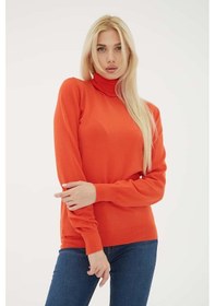 Resim Baıkçı Yaka Kazak Orange 001 