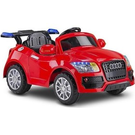 Resim Babyhope Audi Kumandalı Akülü Araba Kırmızı 