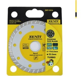 Resim Seramik Elmas Testere Zenit Znt 1014 Disk Kesme Taşı 115*2*22,2MM 