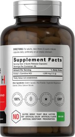 Resim Horbäach Acetyl L-Carnitine 1500mg 200 Caps 