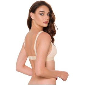 Resim Omuz Destekli Sporcu Sütyeni Bej 