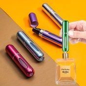 Resim 5ml Parfüm Doldurulabilir Şişe Metal Kılıflı, Seçilebilecek Çoklu Renkler, İnce Sprey, Alt Doldurulabilir 