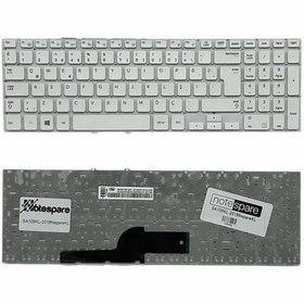 Resim Notespare Samsung ile Uyumlu NP270E5V-X04TR, NP275E5E-K01TR, NP300E5E-A01TR Notebook Klavye Beyaz TR 