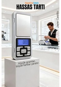 Resim Sepetinegelsin Dijital Hassas Elektronik Cep Terazisi Tartı 