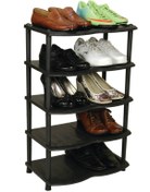 Resim 5DM 5 Katlı Ayakkabılık Plastik Büyük-siyah 