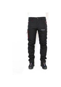 Resim Mudwill Outdoor Softshell Kışlık Erkek Pantolon 600201 Siyah - Kırmızı 
