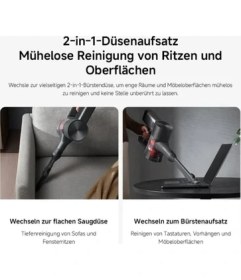 Resim Xiaomi G20 Max 180 Aw Emiş Gücü, LED Ekran, Hayvan Kılı Fırçası ,60 Dakika Çalışma Süre Vacuum Cleaner Şarjlı Süpürge 