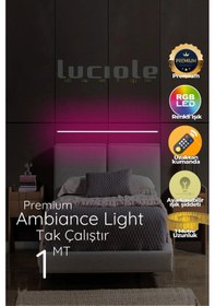 Resim Led Abajur Işık Uzaktan Kumandalı Rgb 4 Animasyon 16 Renk 